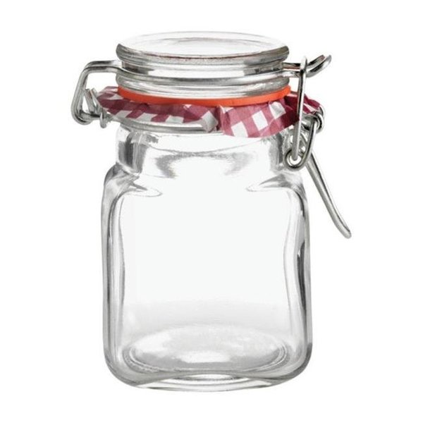 Kilner Kilner 0025460 Glass Clip Top Square Spice Jar  2 oz - pack of 12 6268460